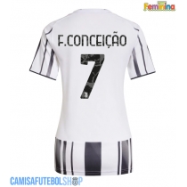 Camisa de time de futebol Juventus Francisco Conceicao #7 Replicas 1º Equipamento Feminina 2025-26 Manga Curta